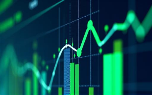 A dashboard showing positive growth metrics and analytics.